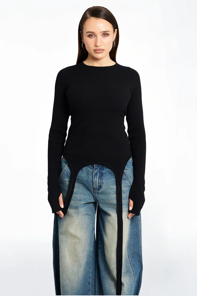Longsleeve Strapped Knit